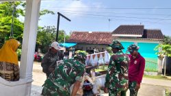 Pedagang Sayur Keliling Ikut Rasakan Berkah TMMD Reguler ke-128 Kodim Sragen