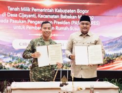Rudy Susmanto Serahkan Hibah Lahan Pembangunan Rumah Susun Kepada Paspamres