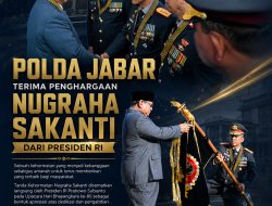 Presiden Prabowo Anugrahi Penghargaan Nugraha Sakanti Kepada Polda Jabar