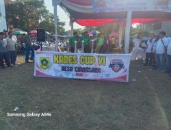 Semarak Sepak bola dalam rangka (HUT) RI, ke 81 Kades Cup. VI Desa Ciangsana Sukses Digelar
