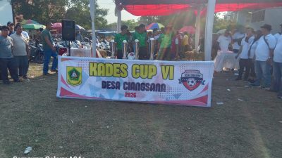 Semarak Sepak bola dalam rangka (HUT) RI, ke 81 Kades Cup. VI Desa Ciangsana Sukses Digelar